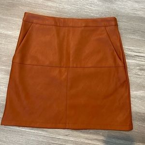 pleather skirt